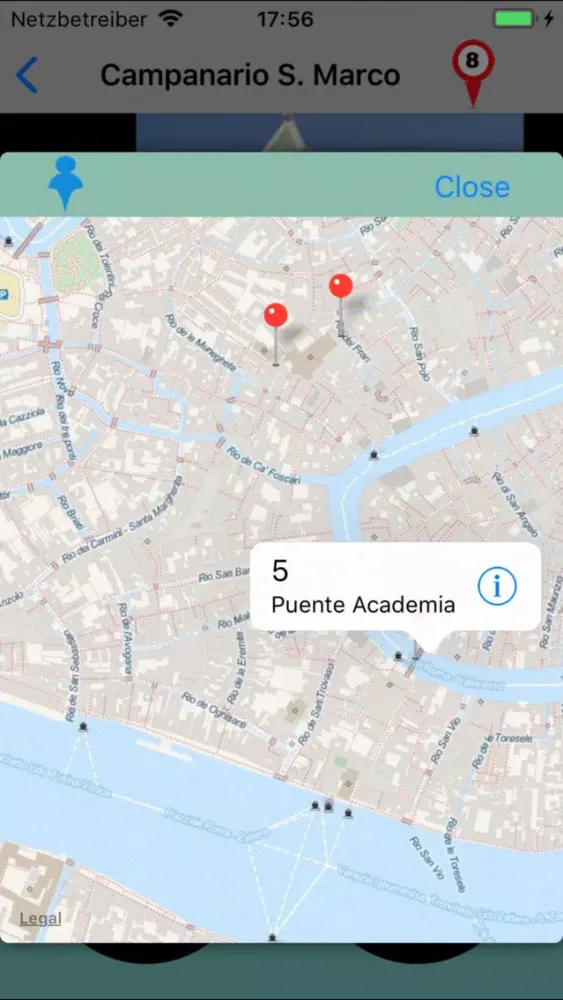 Capturas de pantalla de Venecia Giracittà Audio-guía