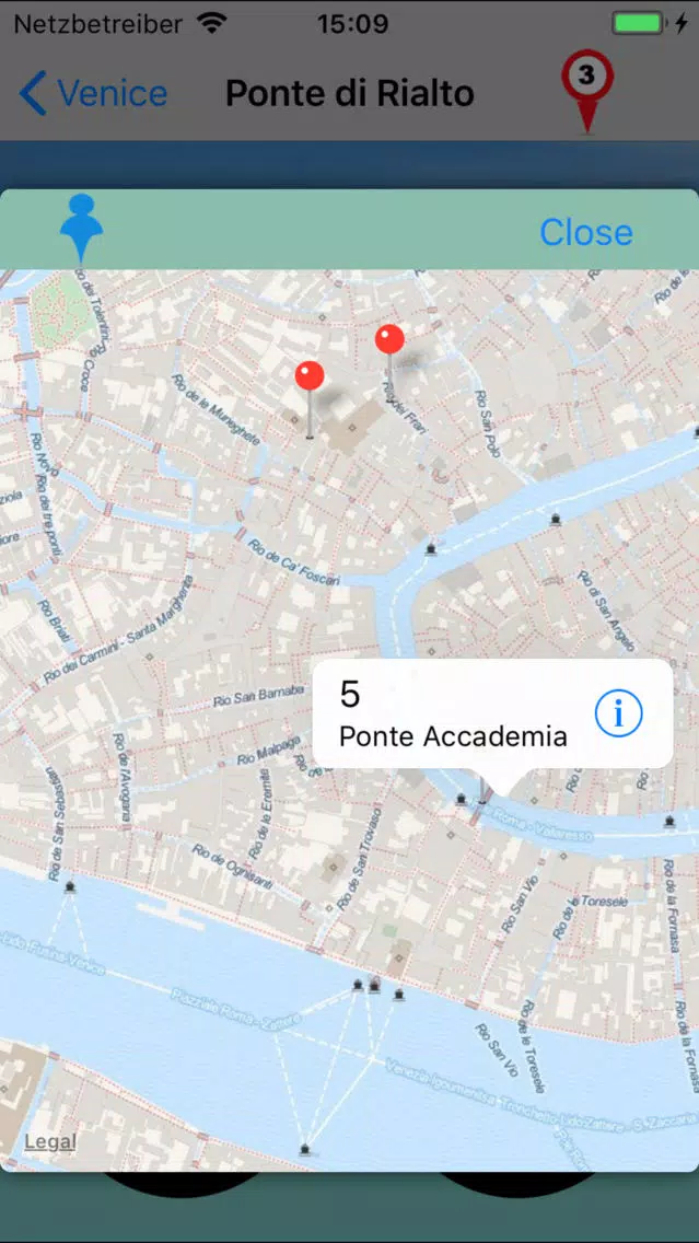 Tangkapan skrin Venice Giracittà - Audioguide