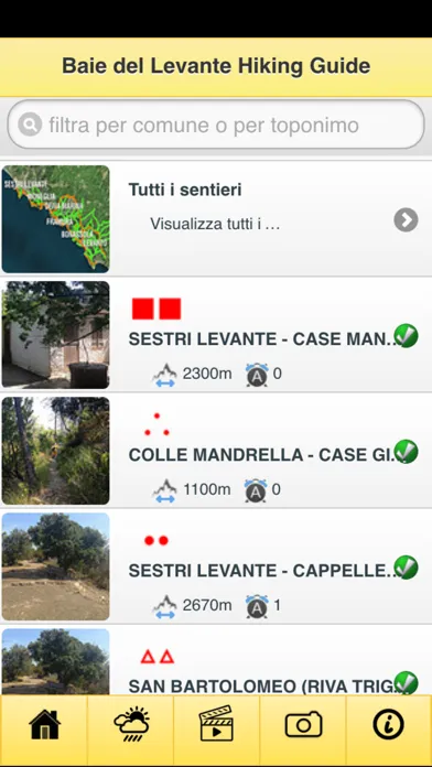 Baie del Levante Hiking Guide Screenshots
