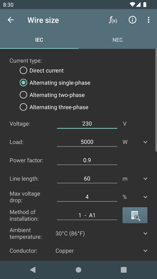 Electrical Calculations-screenshot-2