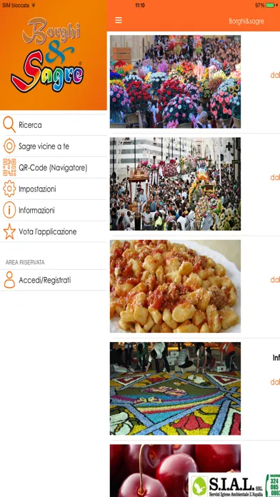 Screenshot di BorghiSagre