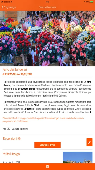 Screenshot di BorghiSagre