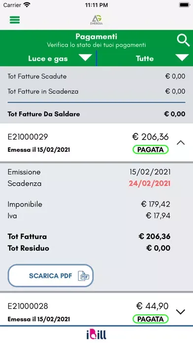 Captures d'écran de My AG