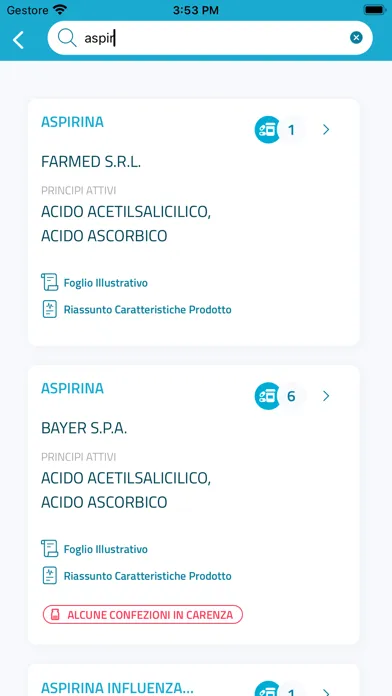 AIFA Medicinali स्क्रीनशॉट