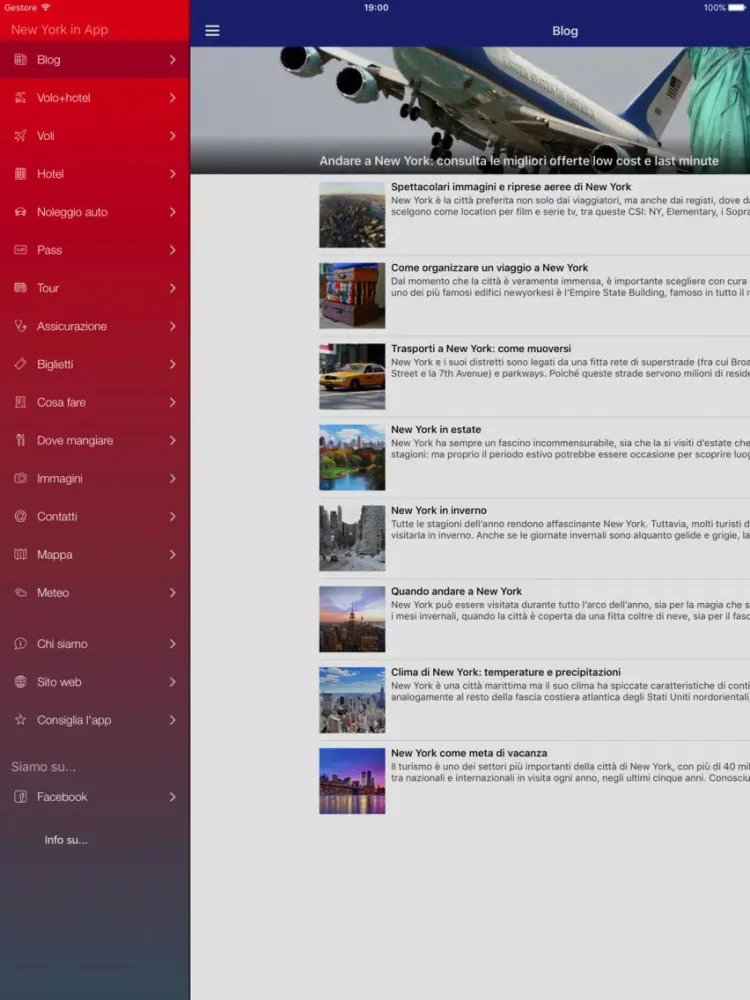 Zrzuty ekranu New York in App - Mappa, offerte ed informazioni iPad 