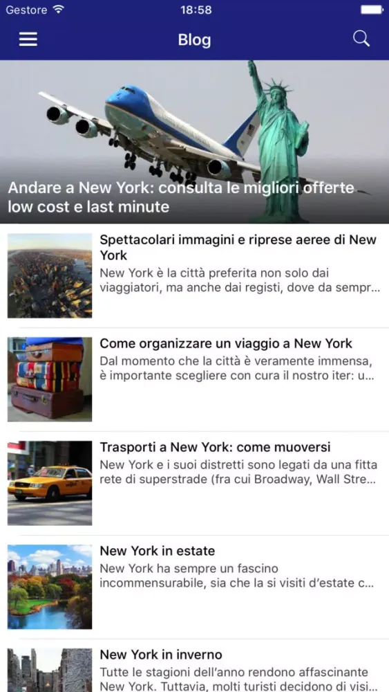 Zrzuty ekranu New York in App - Mappa, offerte ed informazioni