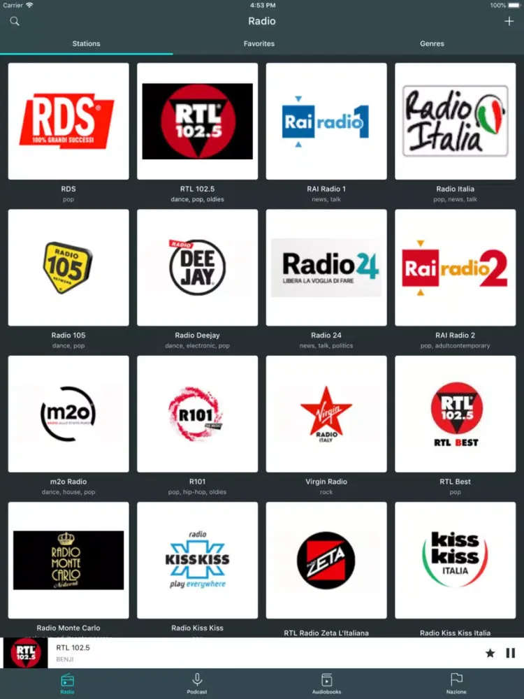 Zapping Radio+ iPad  スクリーンショット
