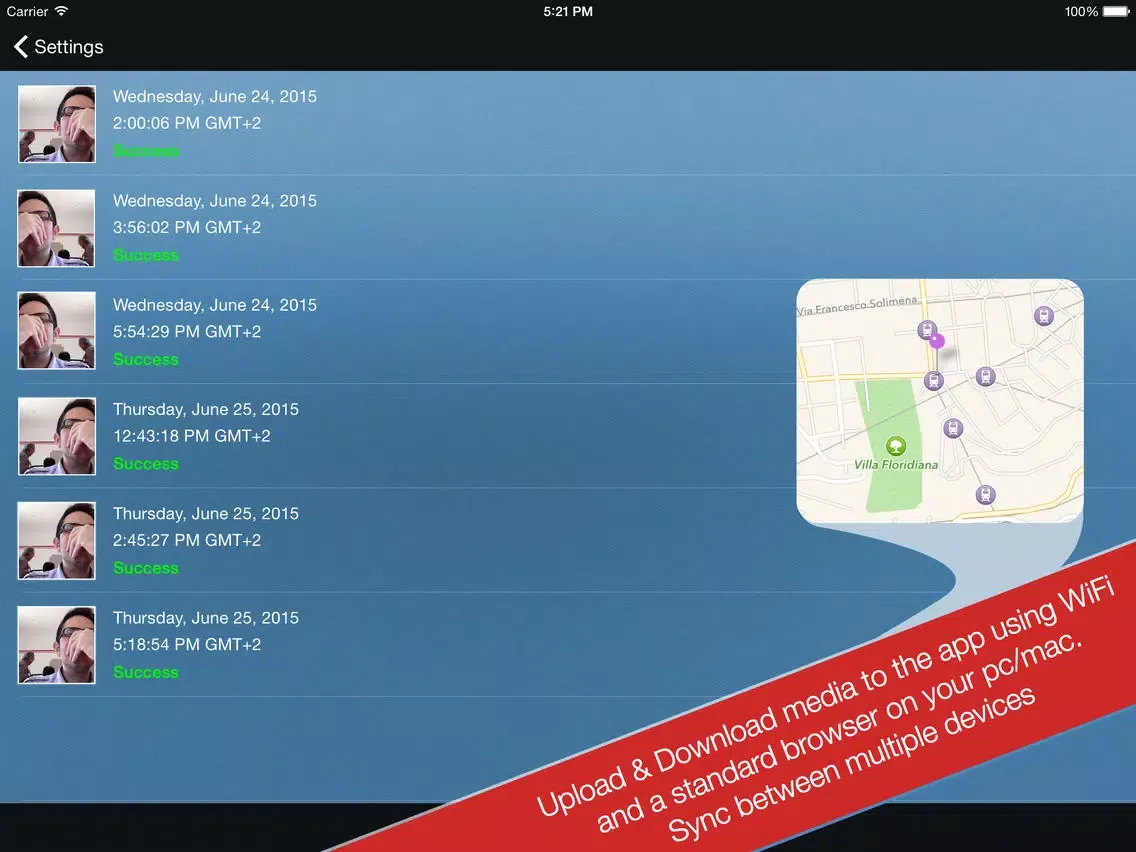 iSecrets: Media Vault and private browser iPad  Screenshots