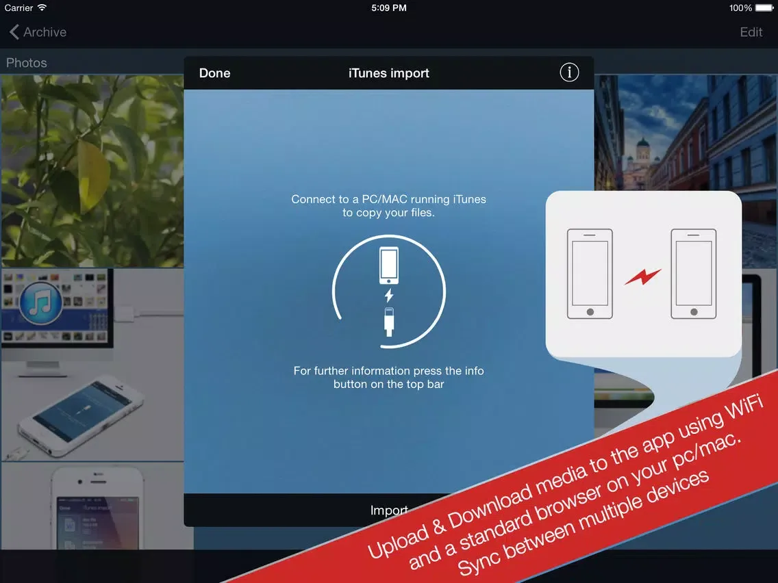 iSecrets: Media Vault and private browser iPad  Screenshots