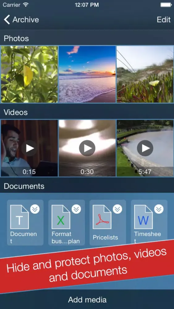 iSecrets: Media Vault and private browser Screenshots