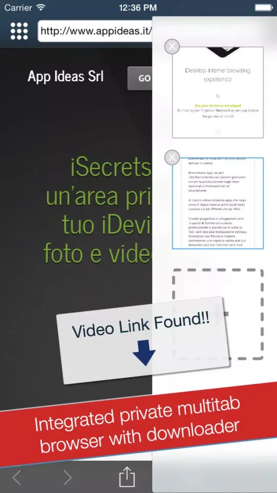 iSecrets: Media Vault and private browser Screenshots