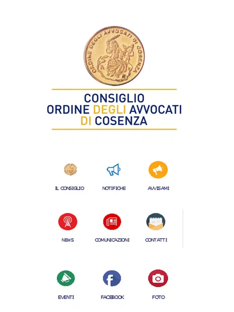 Ảnh chụp màn hình của Ordine Avvocati Cosenza iPad 