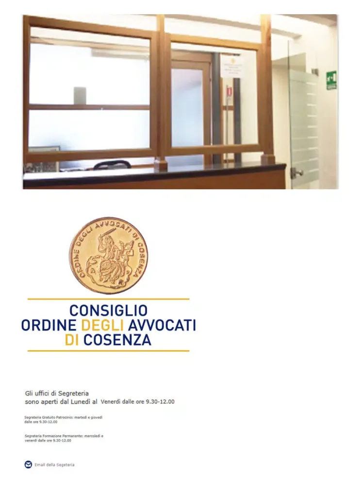 Ảnh chụp màn hình của Ordine Avvocati Cosenza iPad 