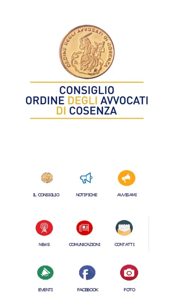 Ảnh chụp màn hình của Ordine Avvocati Cosenza