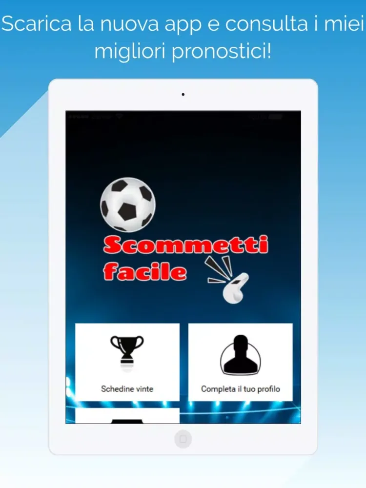 Pronostico facile iPad  スクリーンショット