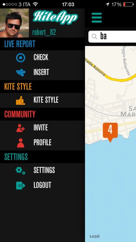 Kite App Screenshots