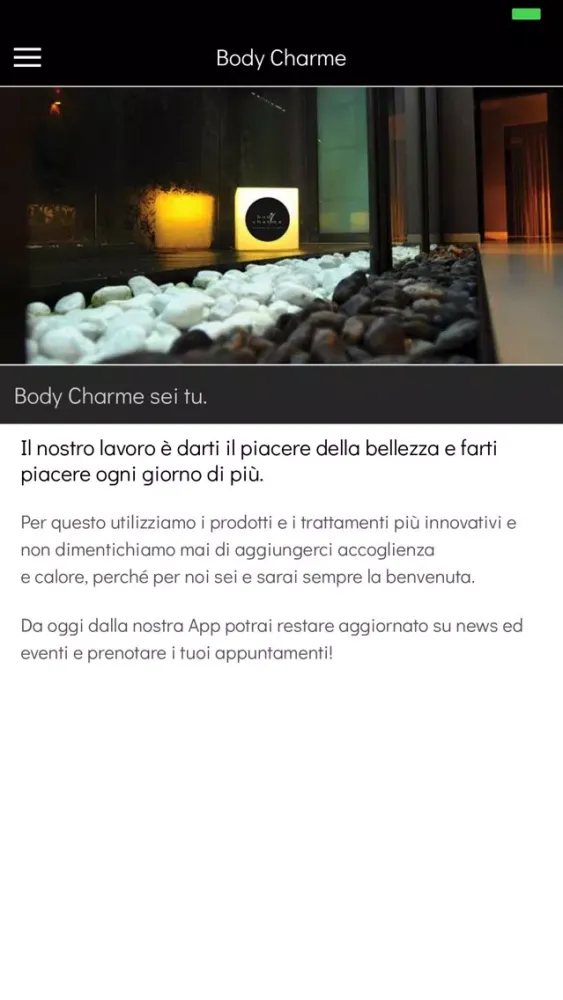 Capturas de tela do Body Charme