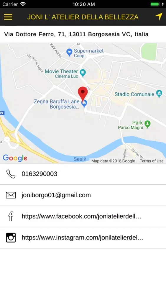 Zrzuty ekranu JONI l'Atelier della Bellezza