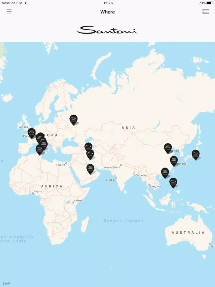 Santoni Official iPad  Screenshots