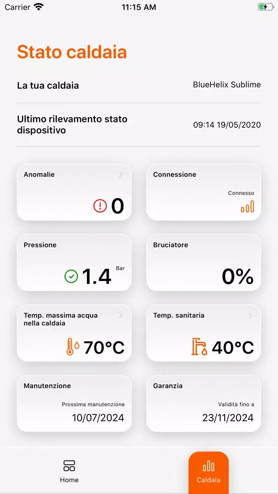 Скриншоты Ferroli Smart Connect