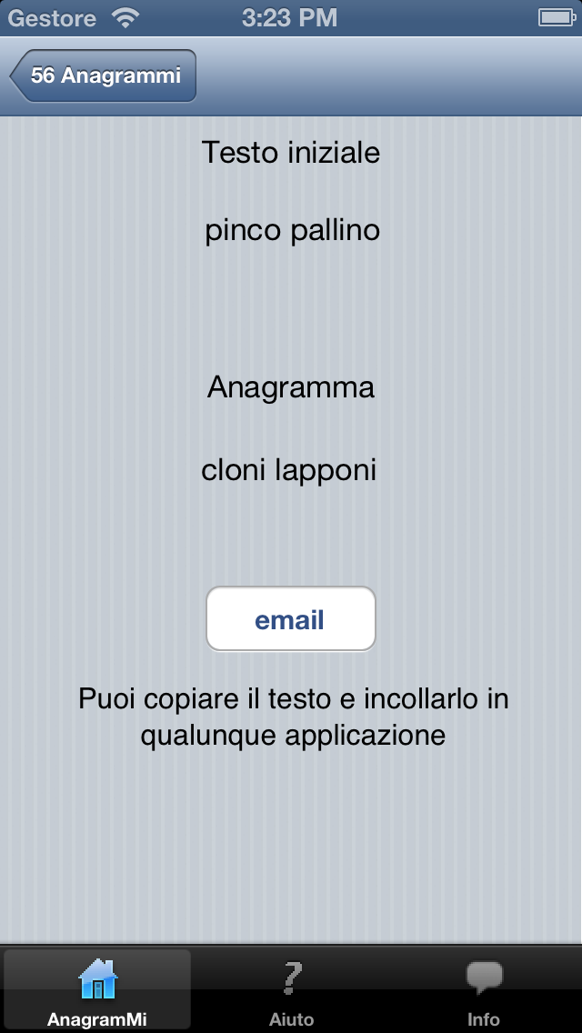 Screenshot di AnagramMi
