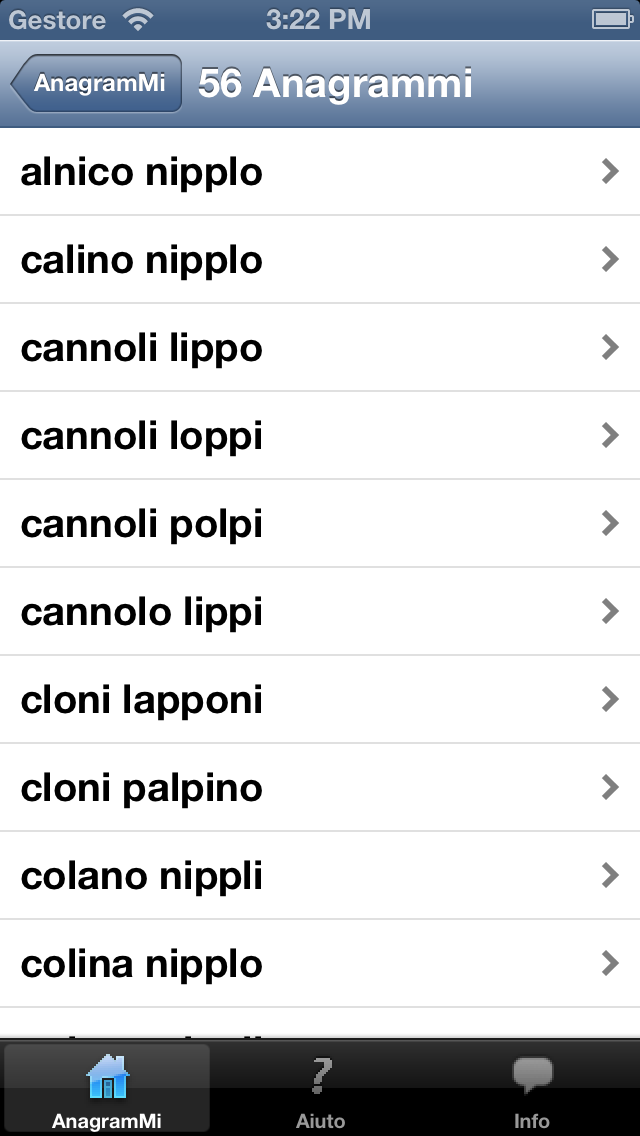 Screenshot di AnagramMi