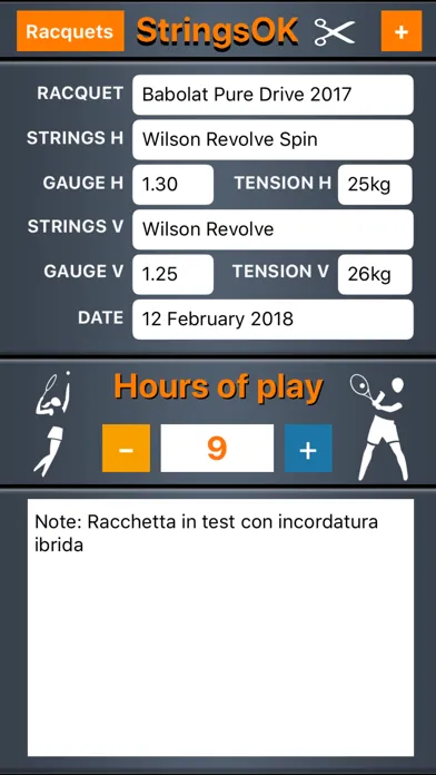 تصاویر Tennis Strings Tension OK