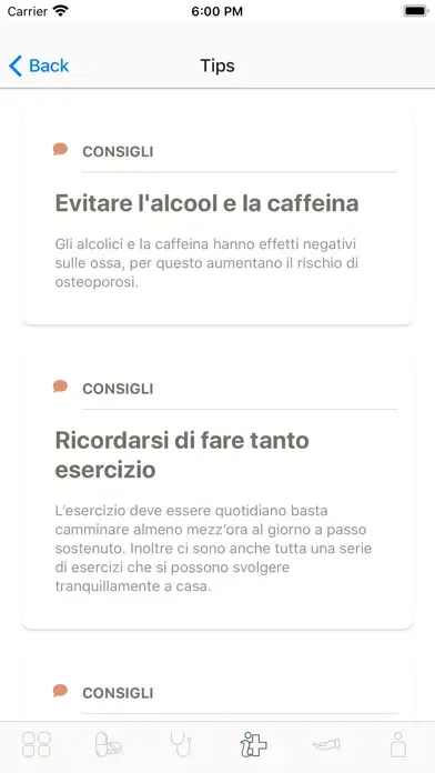 Screenshot di CareGiverNet