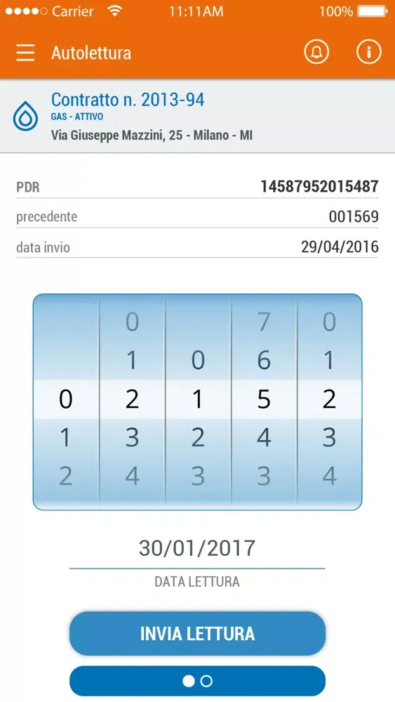 Capturas de tela do AscopiaveEnergie App gas luce