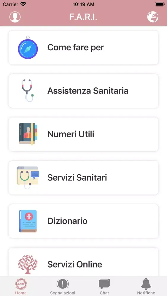 Fari Sanità per Stranieri سکرین شاٹس