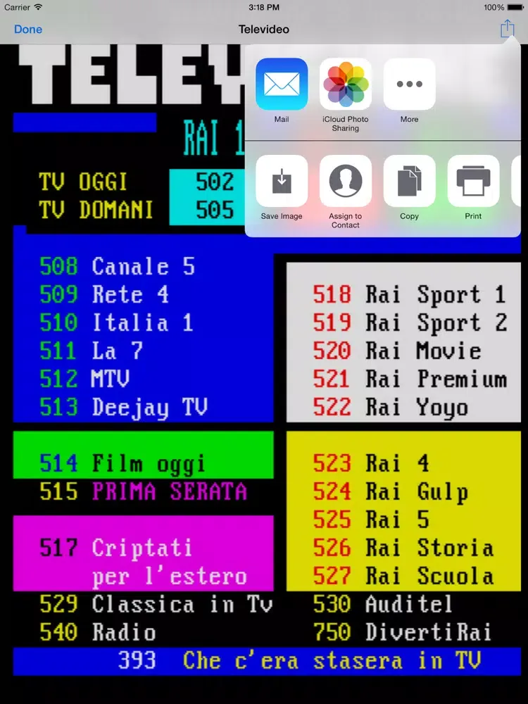 Ảnh chụp màn hình của TeleVideo Mobile Pro iPad 