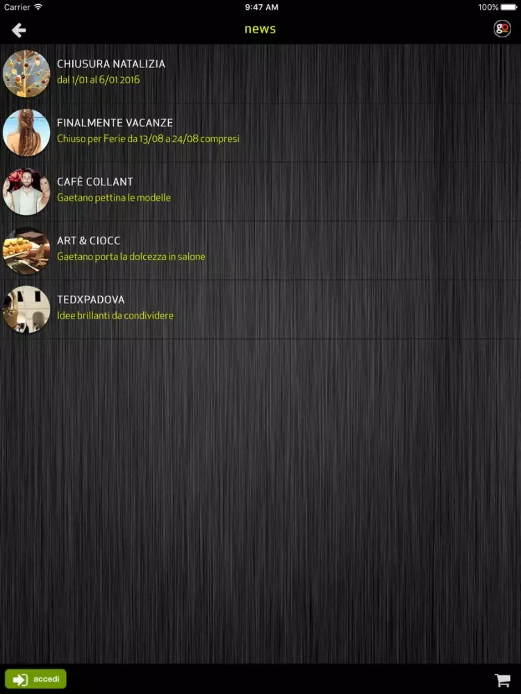 GOCoppola Gaetano iPad  سکرین شاٹس