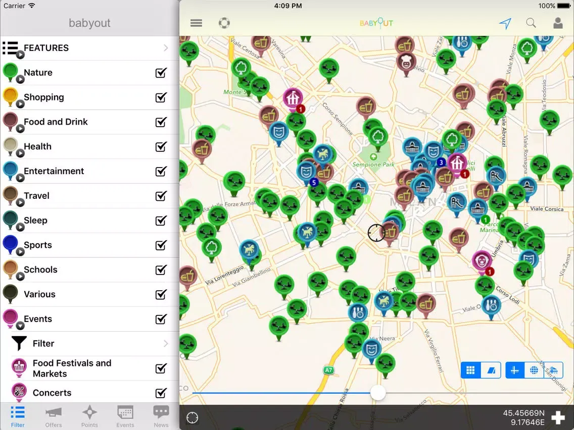Capturas de tela do BabyOut World: Travel Guide for Families with Kids iPad 