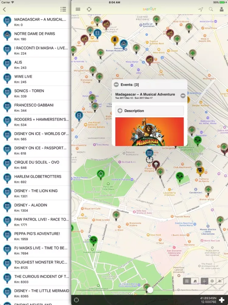 BabyOut Rome: Lazio for Families with Kids iPad 应用截图