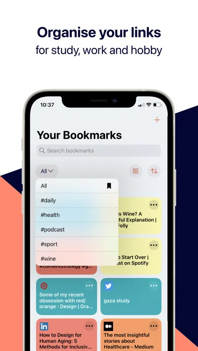 تصاویر Bookmark PRO: Link Manager