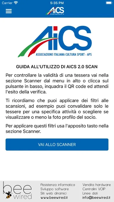 Zrzuty ekranu AICS 2.0 Scan