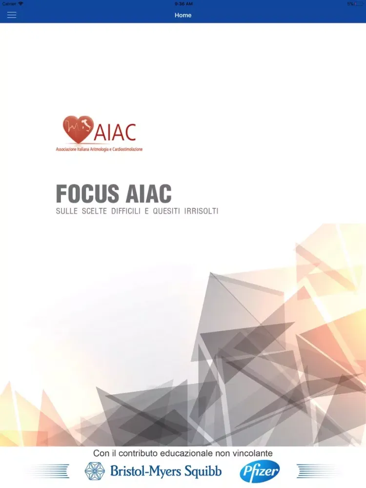 Tangkapan skrin FOCUS AIAC iPad 