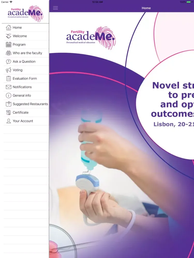 Fertility acadeMe Lisbon iPad  স্ক্রিনশট