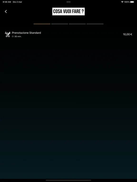 Tangkapan skrin Abbagnano parrucchiere uomo iPad 