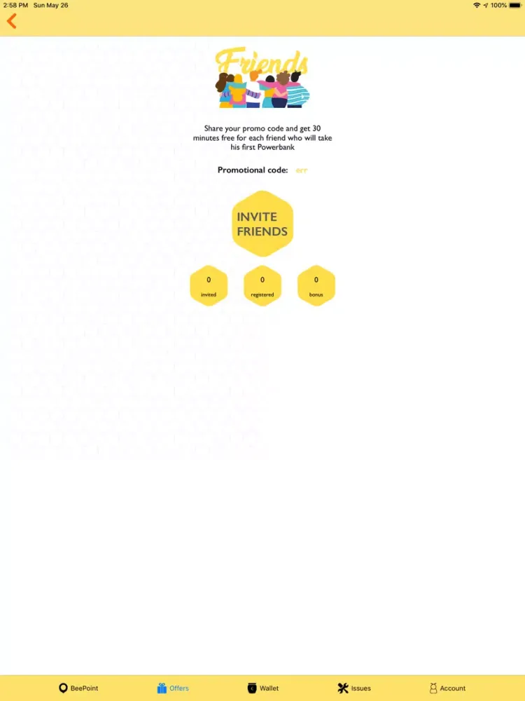 Tangkapan layar Beepower iPad 