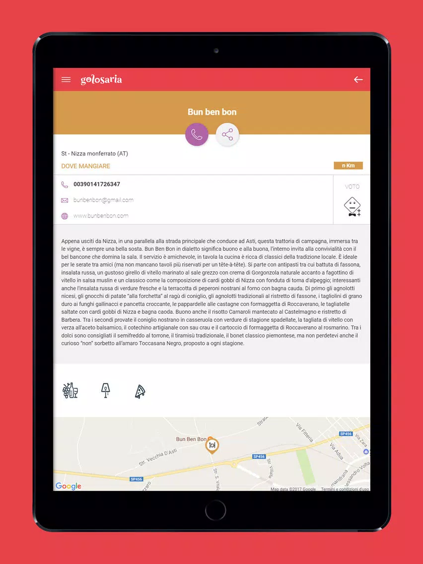 Golosaria Monferrato iPad  Screenshots