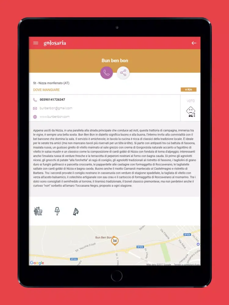 Capturas de pantalla de Golosaria Monferrato iPad 