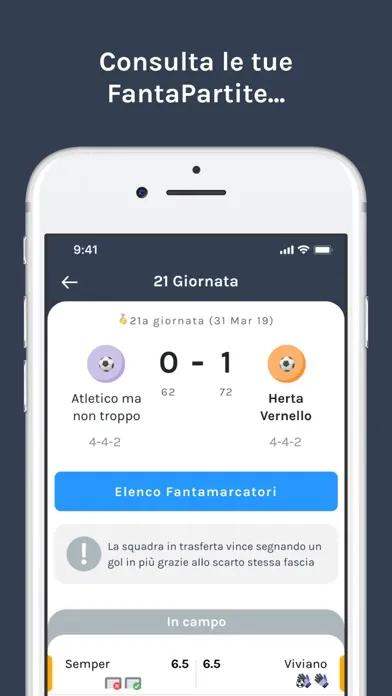 Fanta.Soccer Leghe Fantacalcio Ekran Görüntüleri