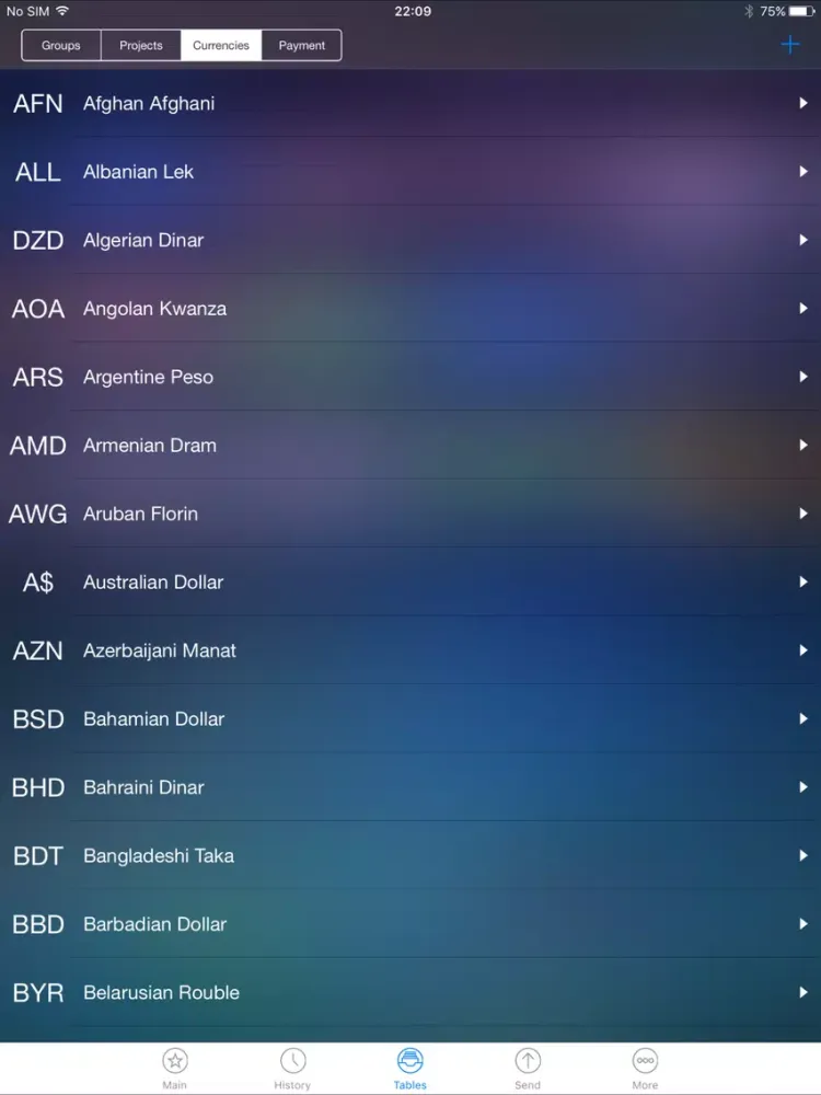 Live Expenses Gold iPad  سکرین شاٹس