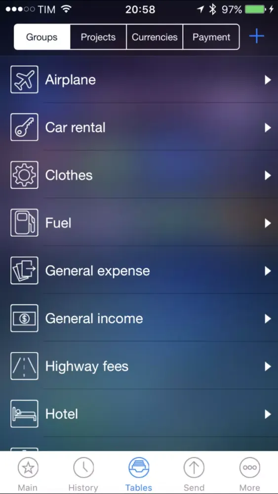 Live Expenses Gold سکرین شاٹس