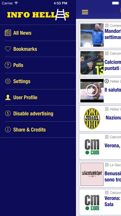 Info Hellas Verona應用截圖