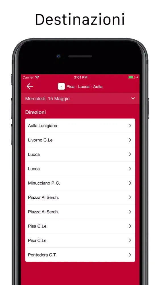 Captures d'écran de Tuscany Bus Timetables