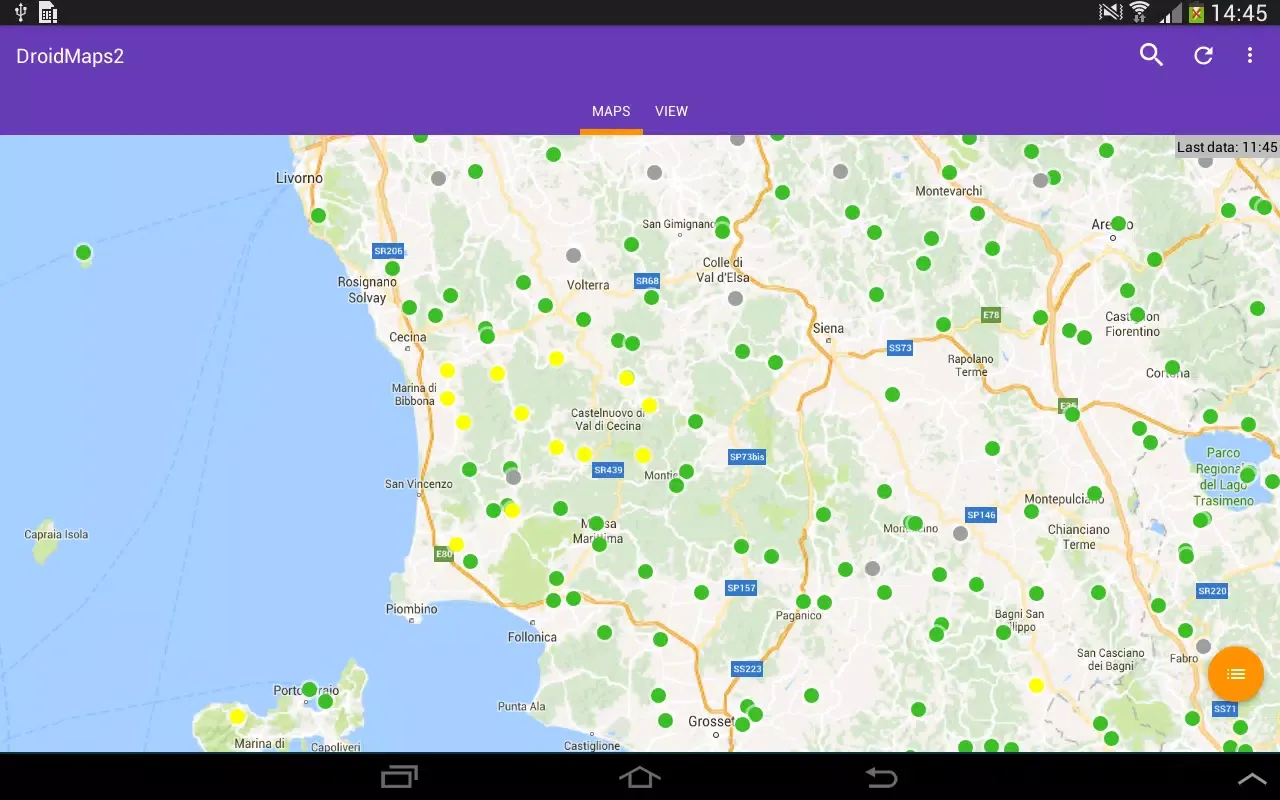 Скриншоты DroidMaps 2.0
