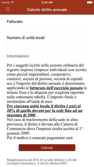 Capturas de pantalla de Camera di Commercio Macerata