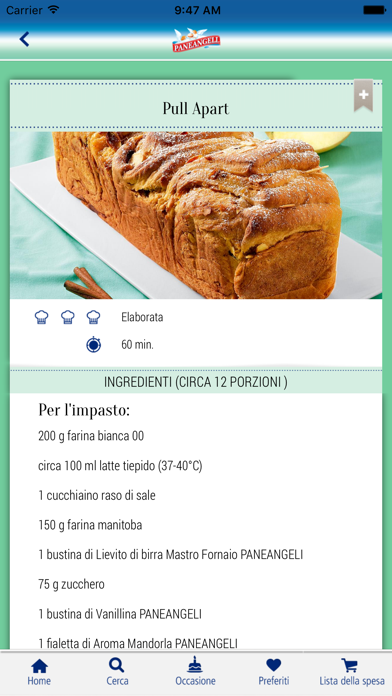 Capturas de tela do RICETTARIO PANEANGELI